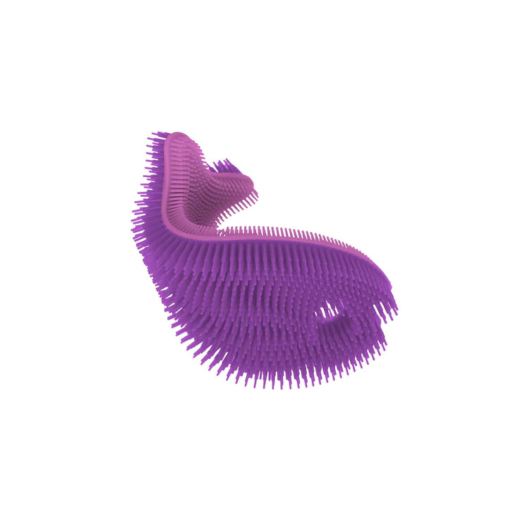 Bath Scrub Fish Purple