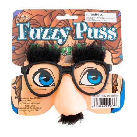 Fuzzy Puss Nose W Glasses