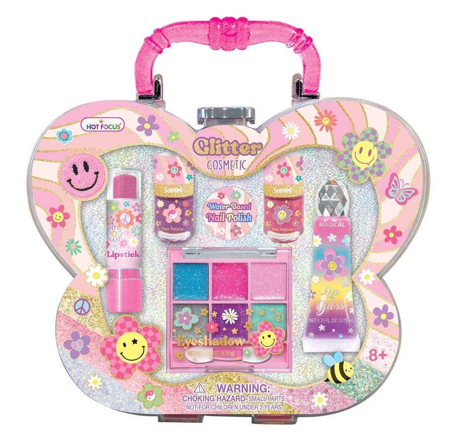 Glitter Cosmetic Groovy Flower