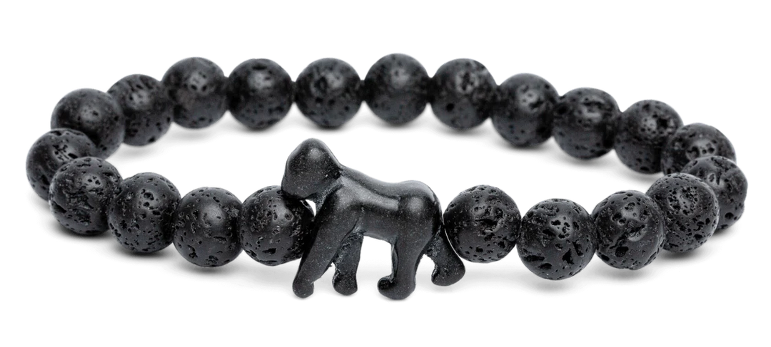 Fahlo Gorilla Blackout Lava Bracelet
