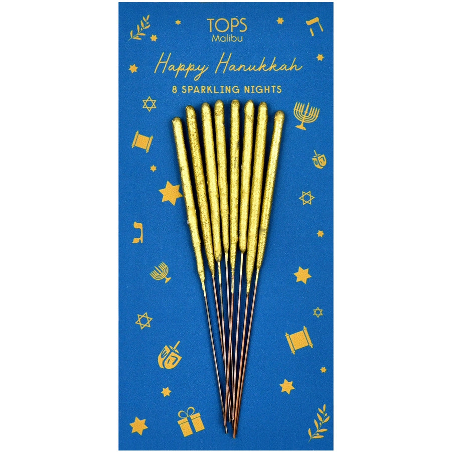 Hanukkah Mini Gold Sparklers (8)