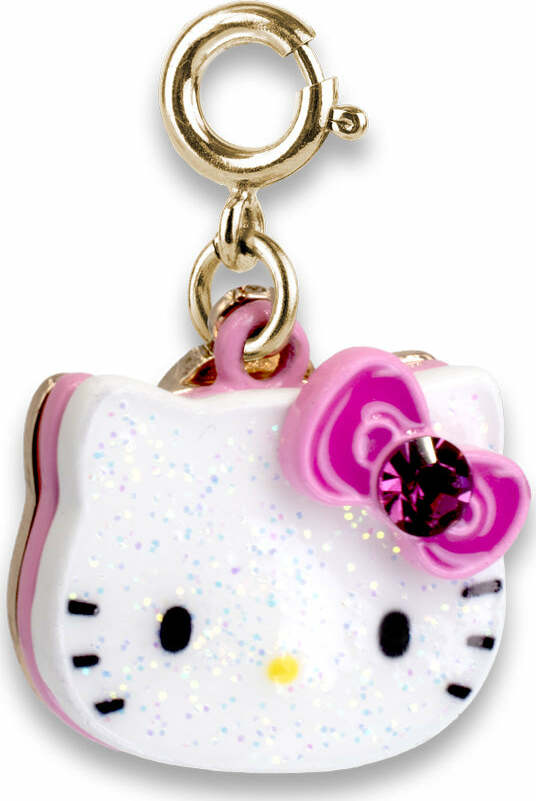 Gold Glitter Hello Kitty Charm