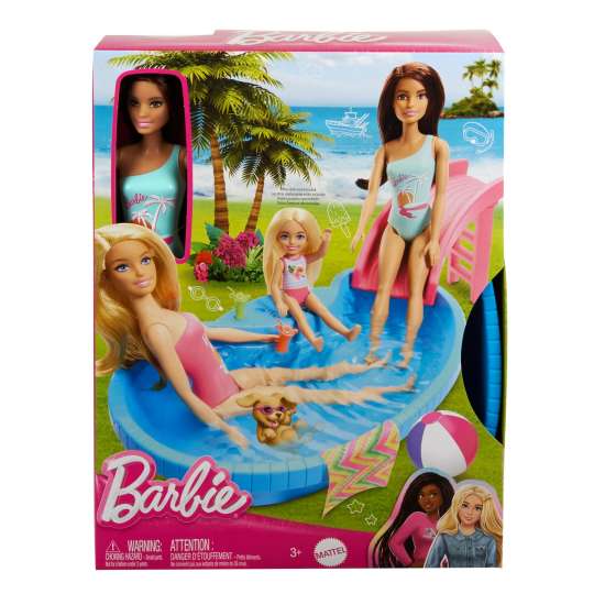 Barbie With Pool Brunette