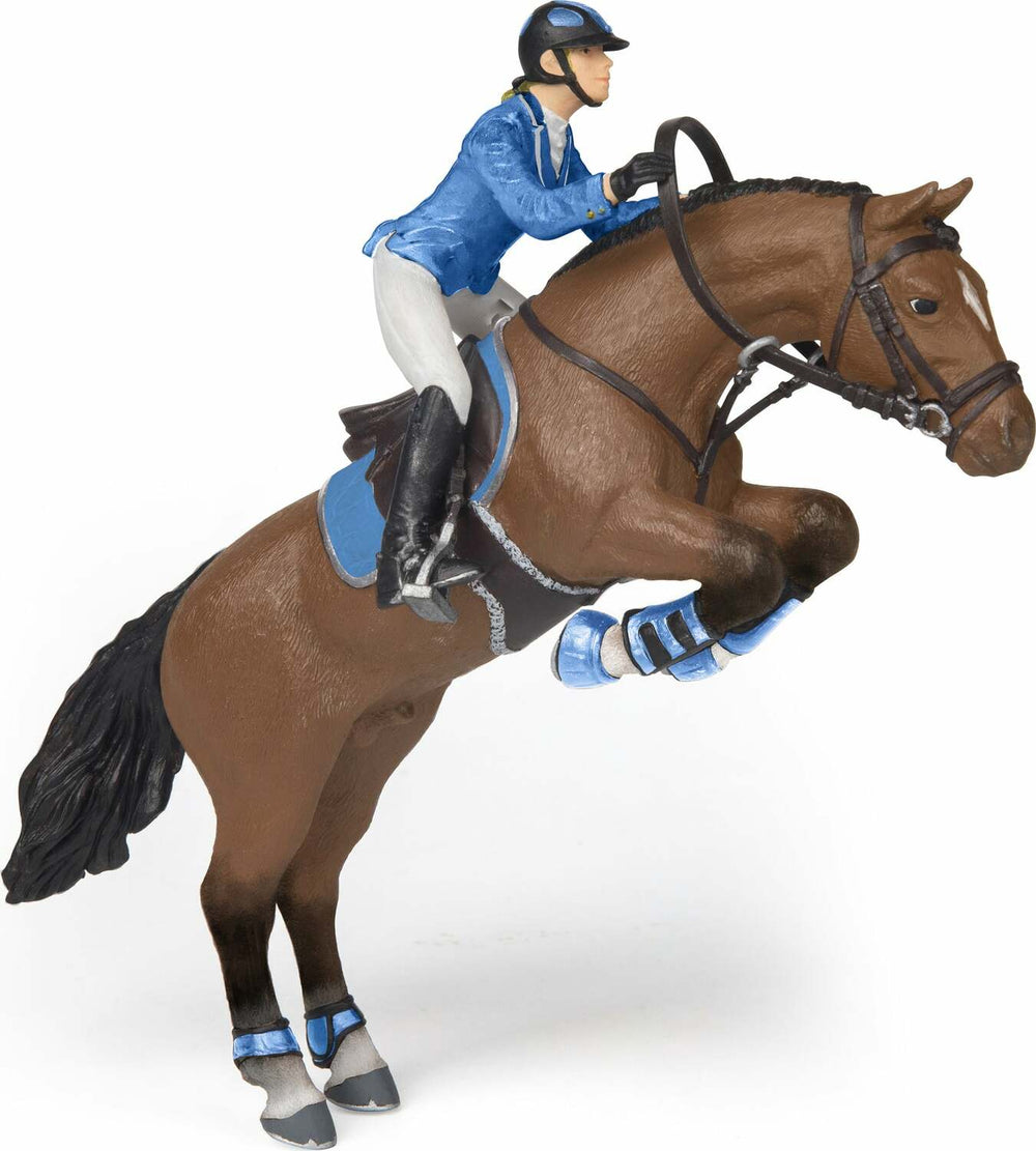 Papo France Jumping Horse With Horsewoman