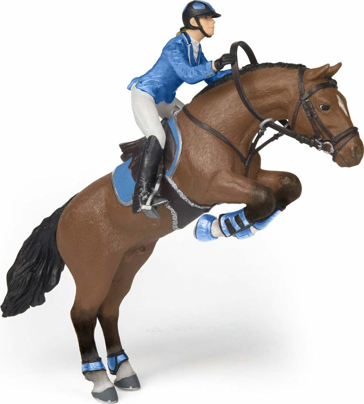 Papo France Jumping Horse With Horsewoman