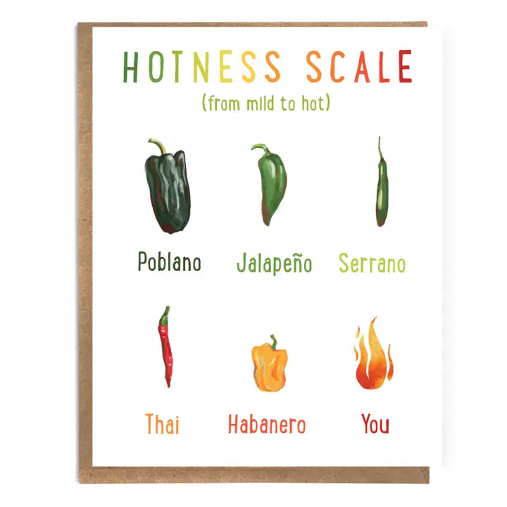 Hot Chili Pepper Card