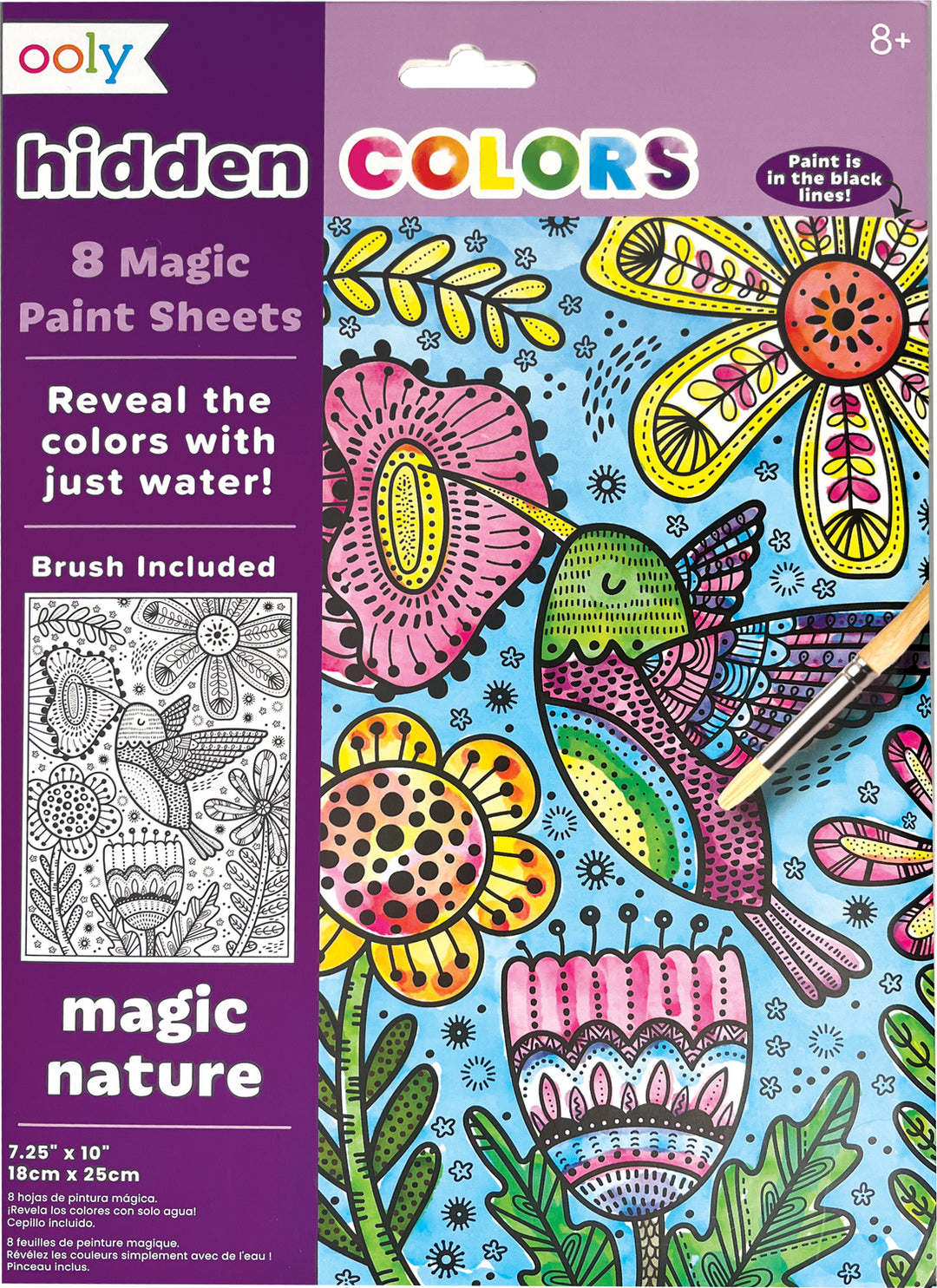 Hidden Colors Magic Paint Sheets (9 PC Set)- Magic Nature