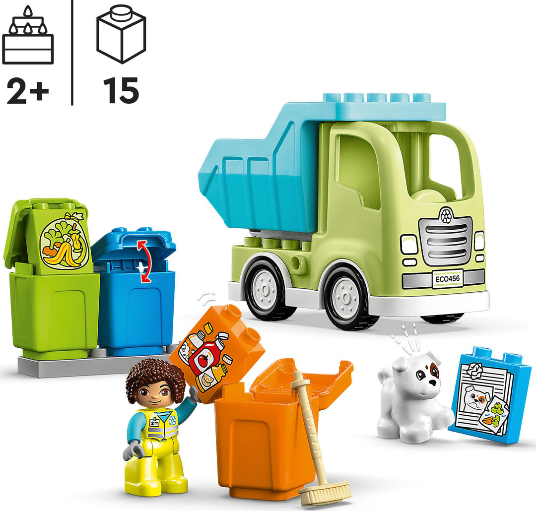 LEGO® DUPLO® Town Recycling Truck Sorting Toy