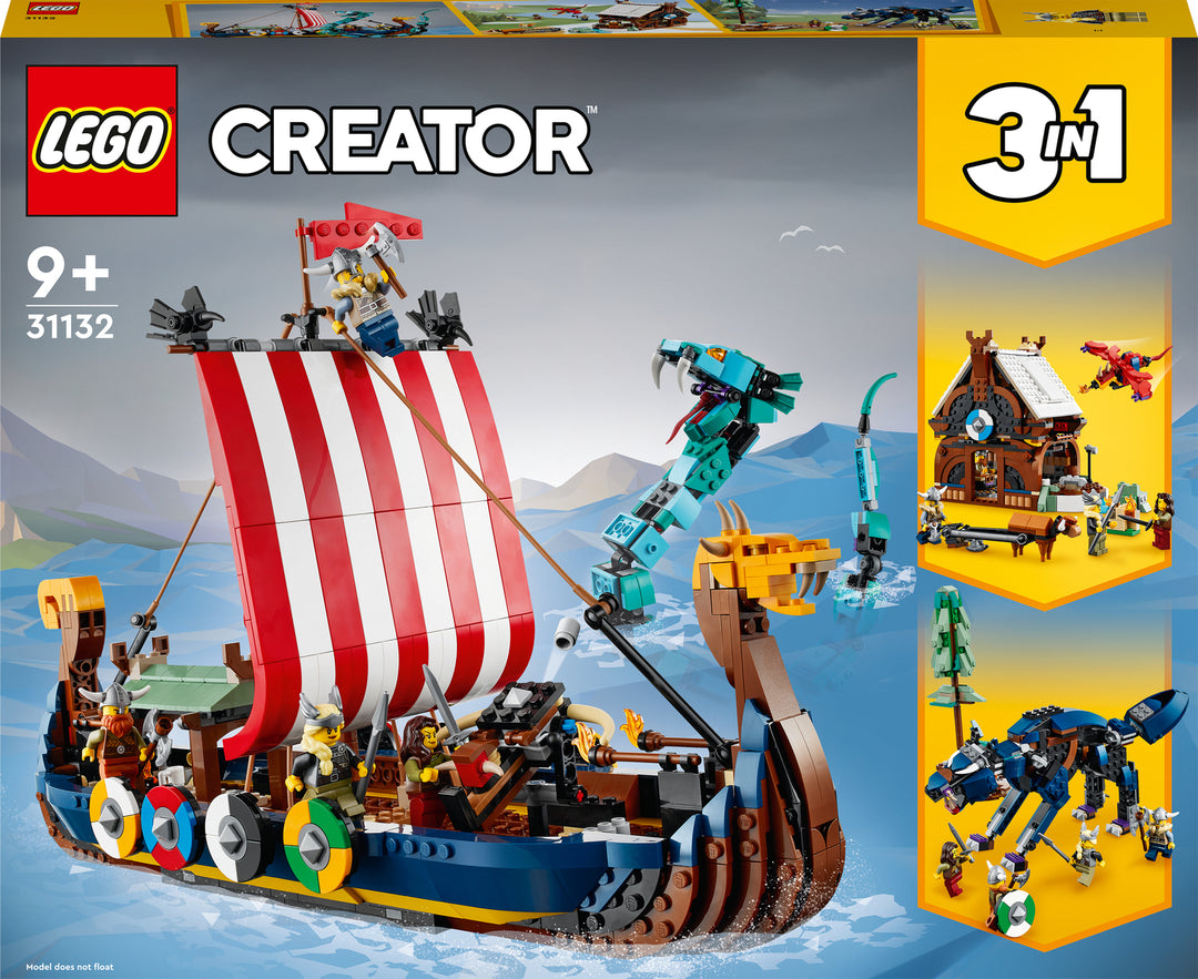LEGO® Creator Viking Ship Midgard Serpent Set