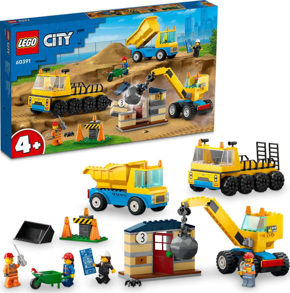 LEGO® City Construction Trucks & Wrecking Ball