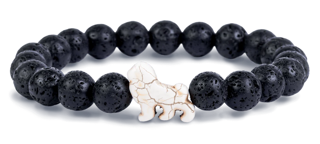 Fahlo Lion Lava Stone Bracelet