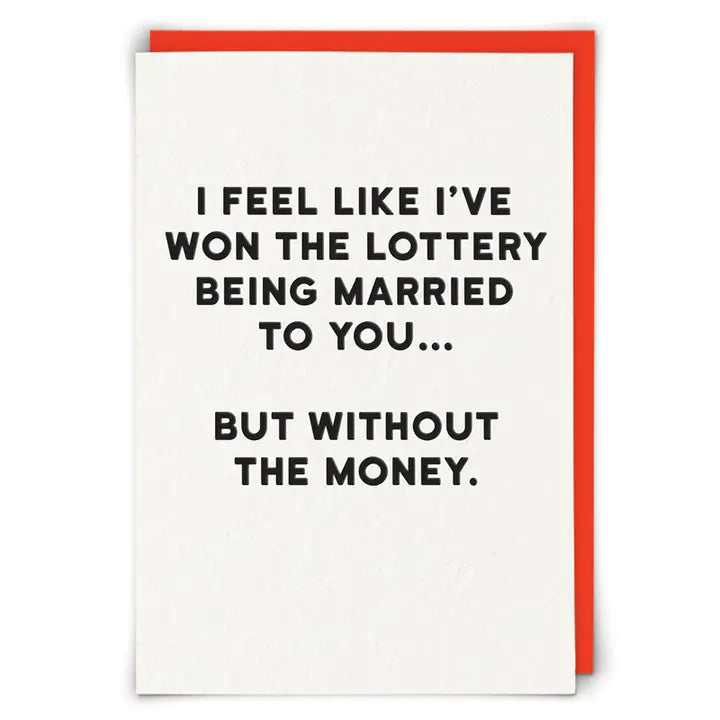 Won the Lottery Greeting Card
