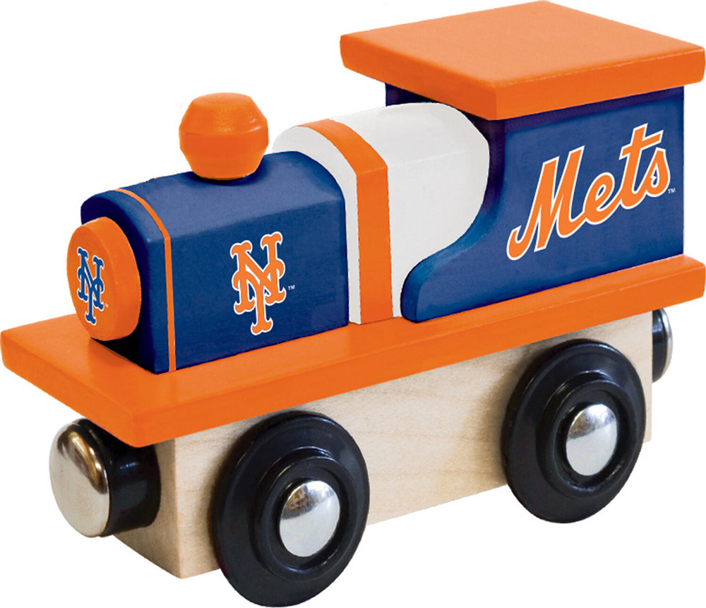 New York Mets MLB Wood Train Engine