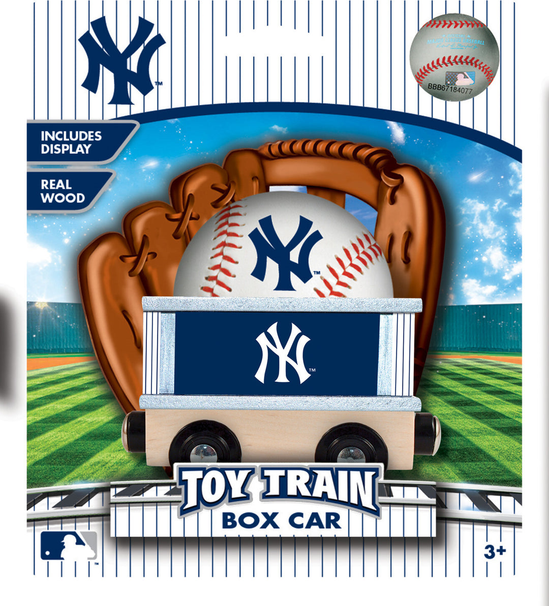 New York Yankees MLB Wood Box Train Car