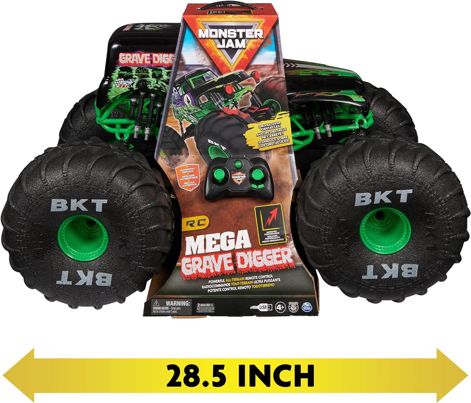 Monster Jam Mega Grave Digger Rc – Stevenson's Toys Games