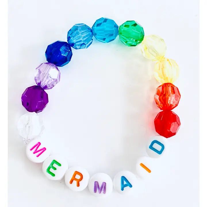 Mermaid Rainbow Beaded Bracelet
