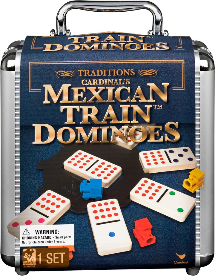 Mexican Train Dominoes In Aluminum Carry Case