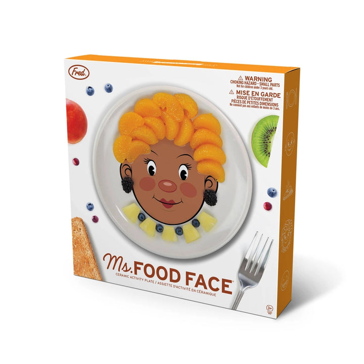 Ms Food Face Plate Brown