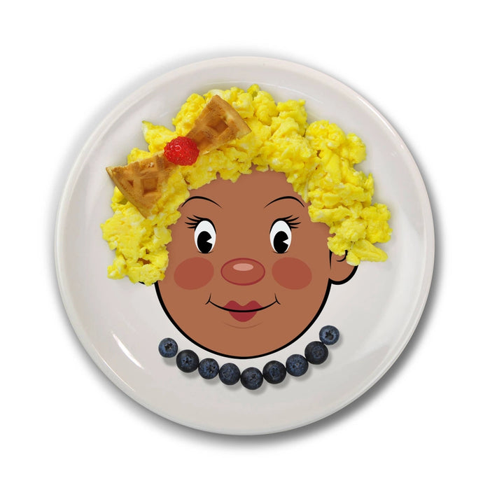 Ms Food Face Plate Brown