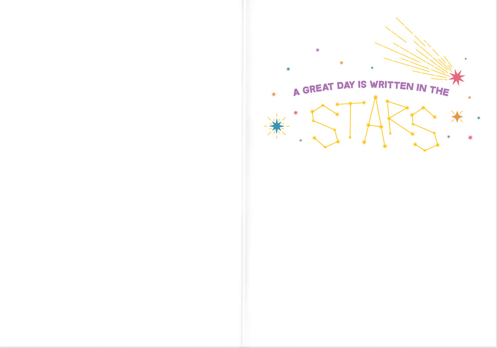 Foil: A Great Day Is Written In The Stars Card