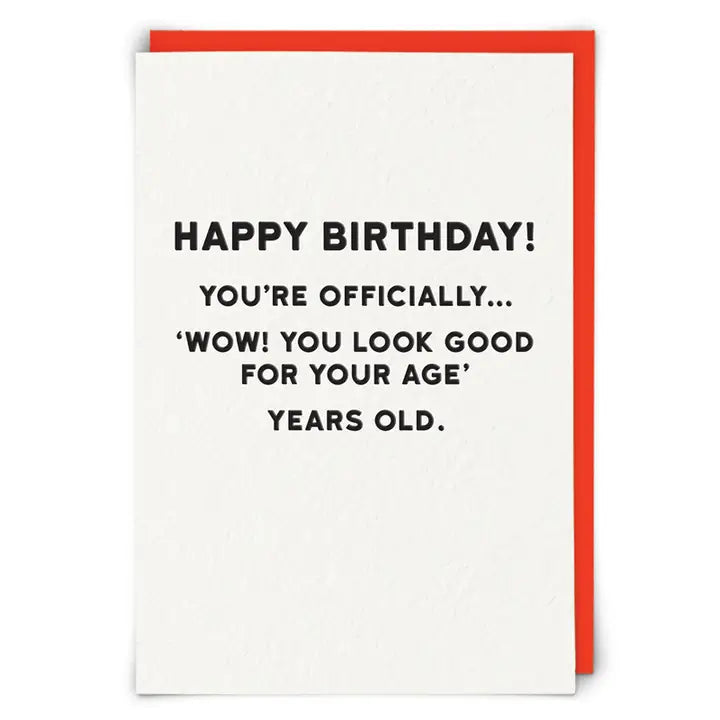 Officially Old Greeting Card
