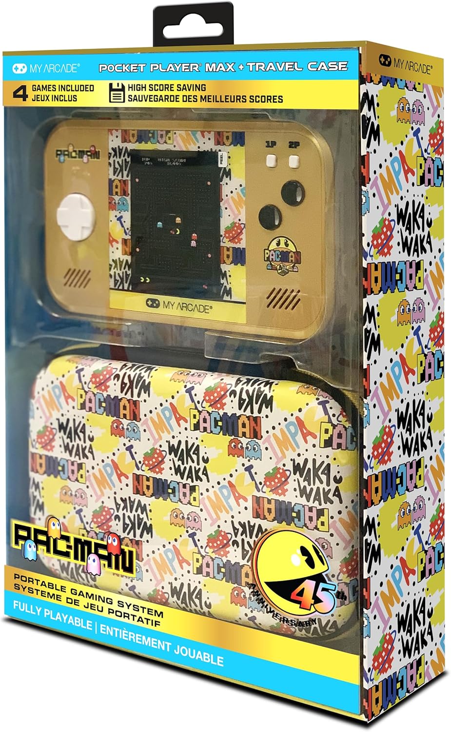 Pacman Pocket Player Max 45th Anniversary – Stevenson's Toys & Games