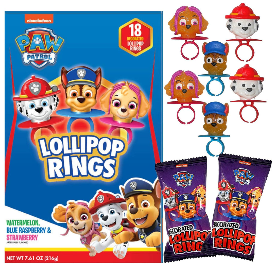 Paw Patrol Lollipop Rings Individual