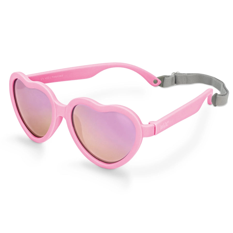 Peachy Pink Heart Medium Sunglasses