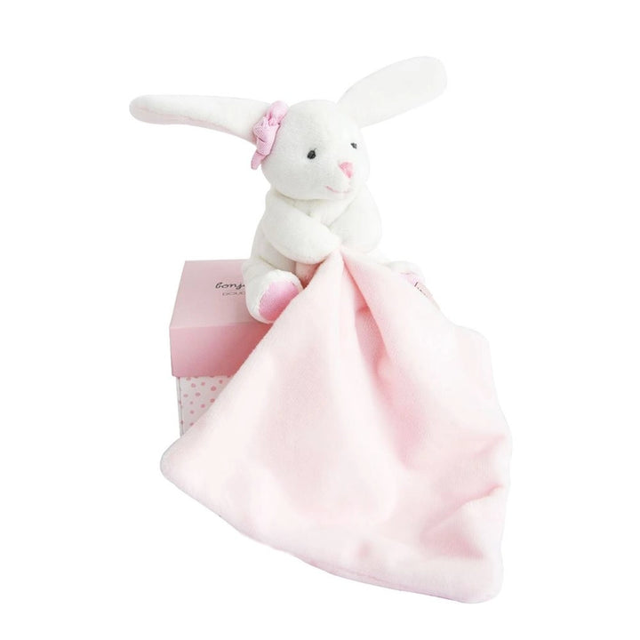 Hello Baby Blanket W/ Pink Bunny