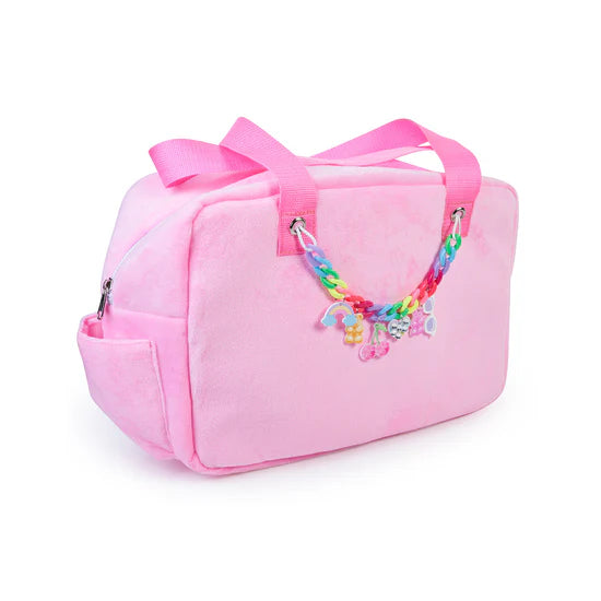 Pink Tote With Charms