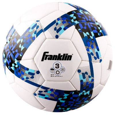 Size 3 Soccer Ball Blue Pinwheel