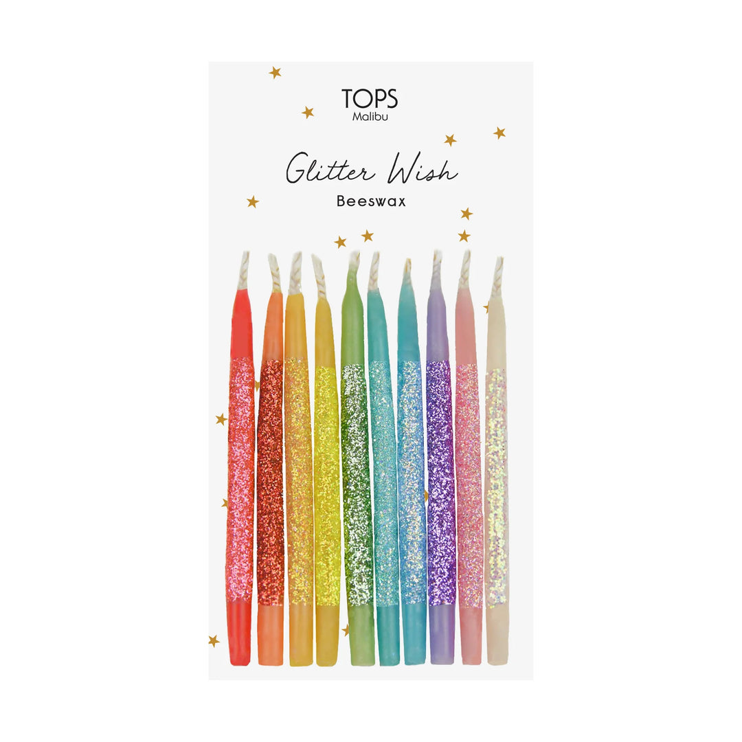 3In Glitter Wish Rainbow Candles