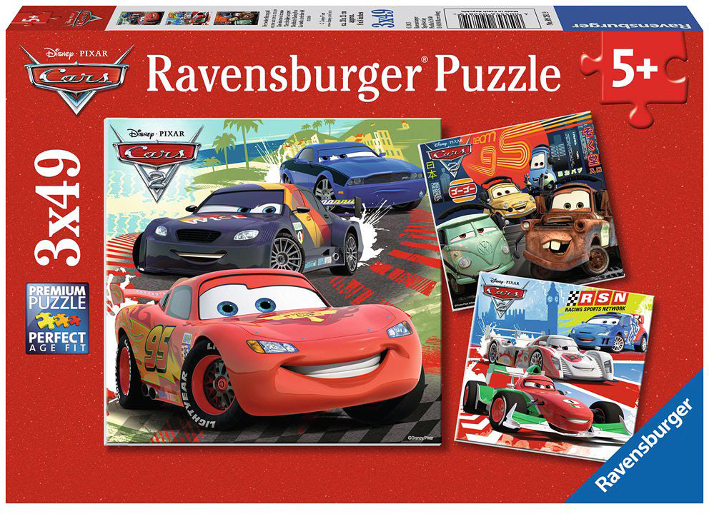 Worldwide Racing Fun (3 x 49 pc Puzzles)