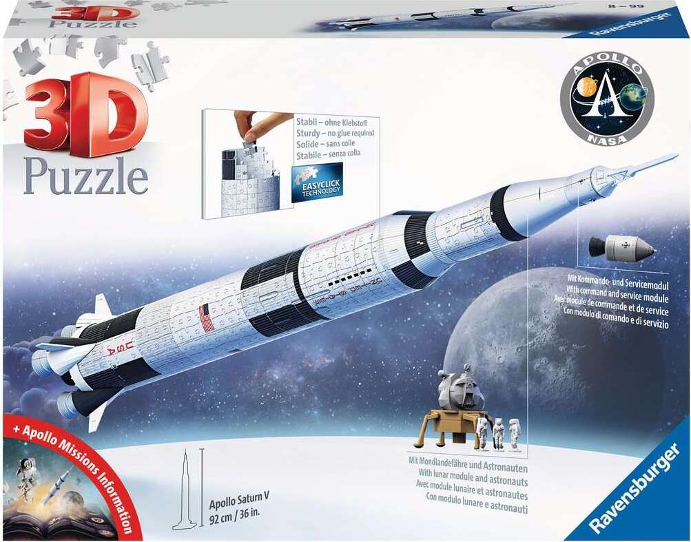 Apollo Saturn V Rocket (440 pc Puzzles) – Stevenson's Toys & Games