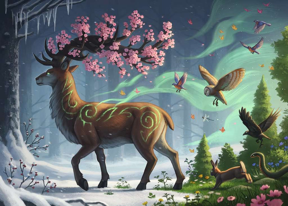 Deer of Spring (1000 pc Puzzles)