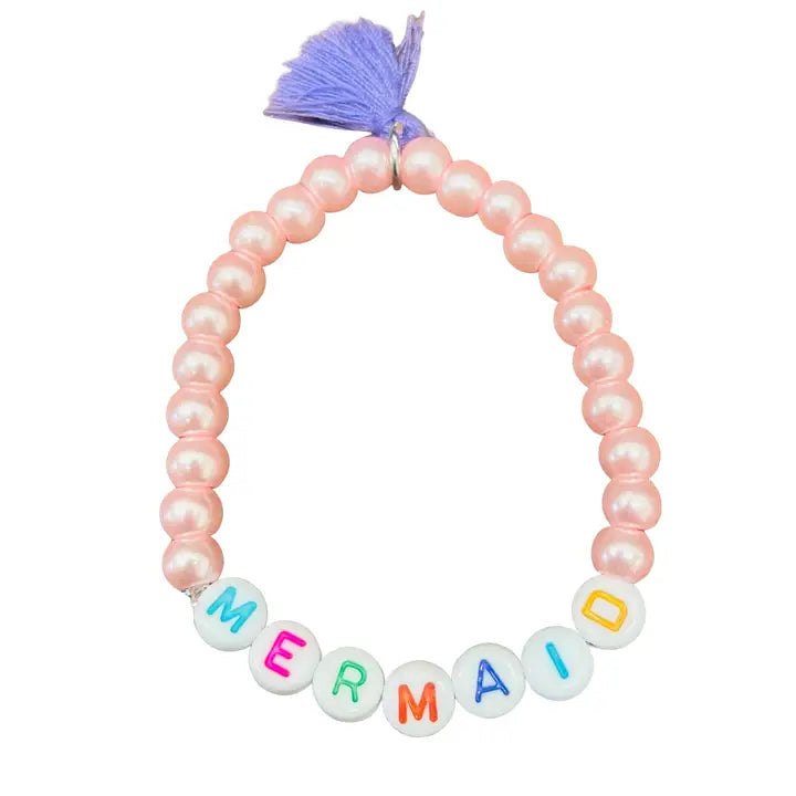 Pearl Mermaid Bracelet W/Tassel