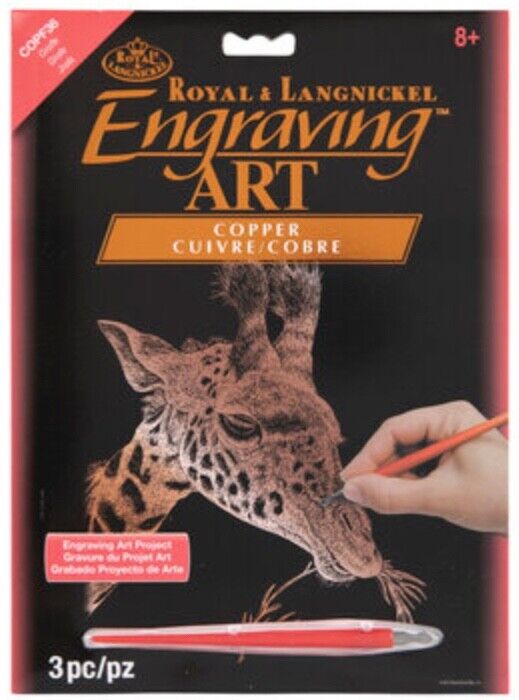Engraving Art Giraffe Copper