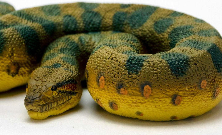 Green Anaconda Snake Toy Figure