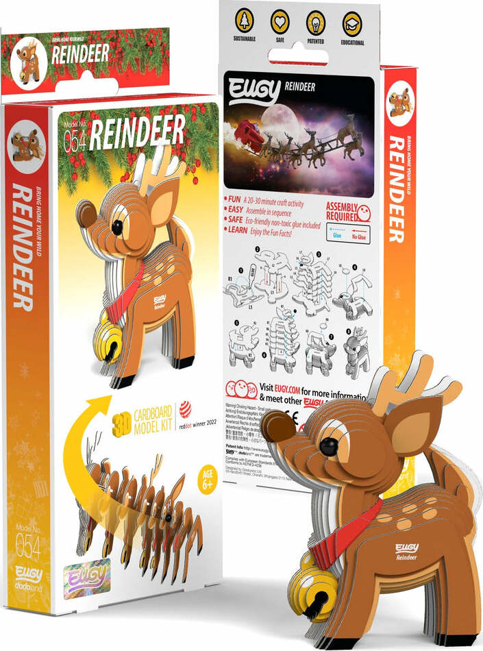 EUGY Reindeer 3D Puzzle
