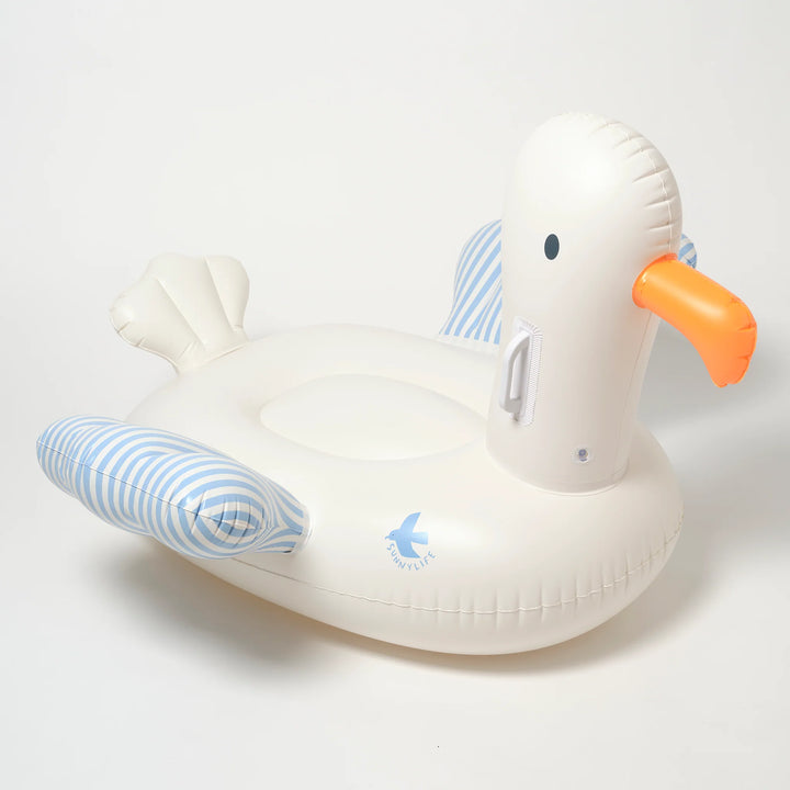 Inflatable Ride On Sid Seagull Blue Stripe