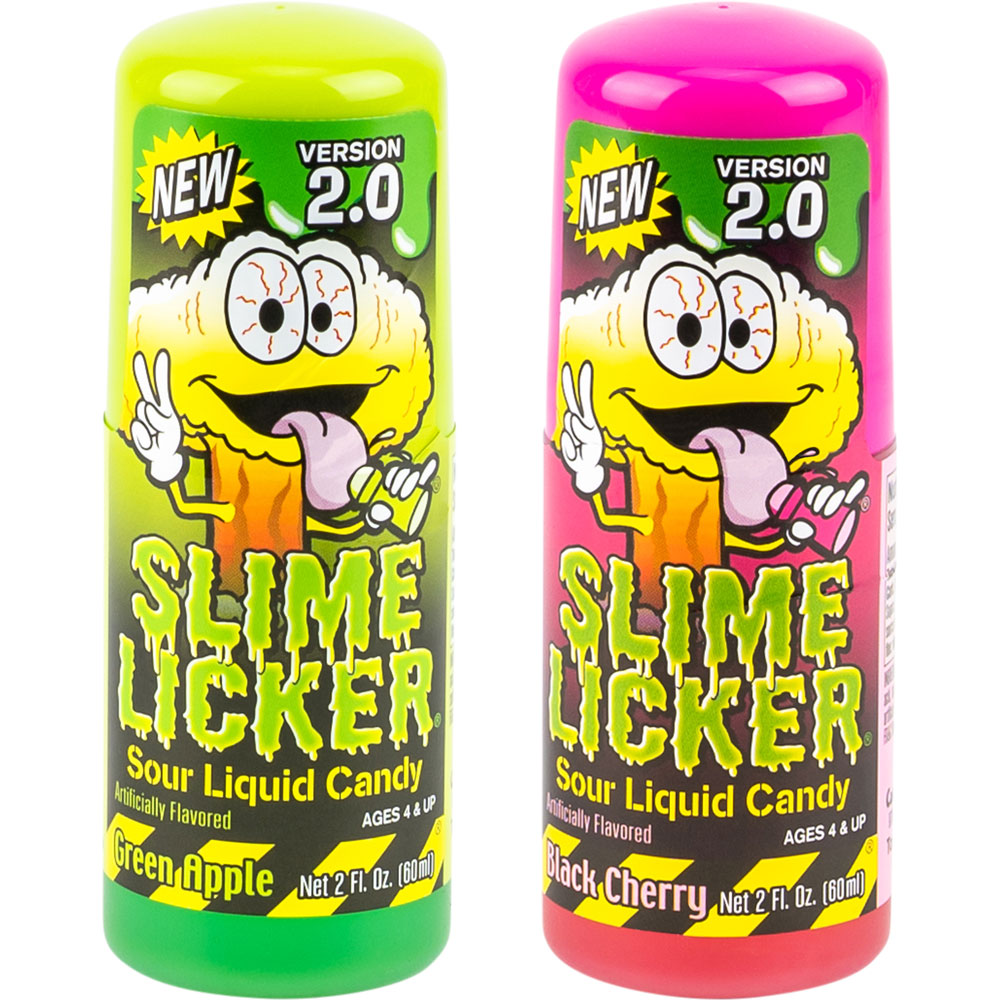 Toxic Waste Slime Licker Sour Apple or Black Cherry Individual