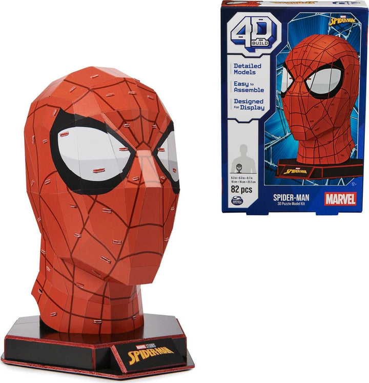 4D Build - Marvel Spider-Man 3D Puzzle Model Kit with Stand