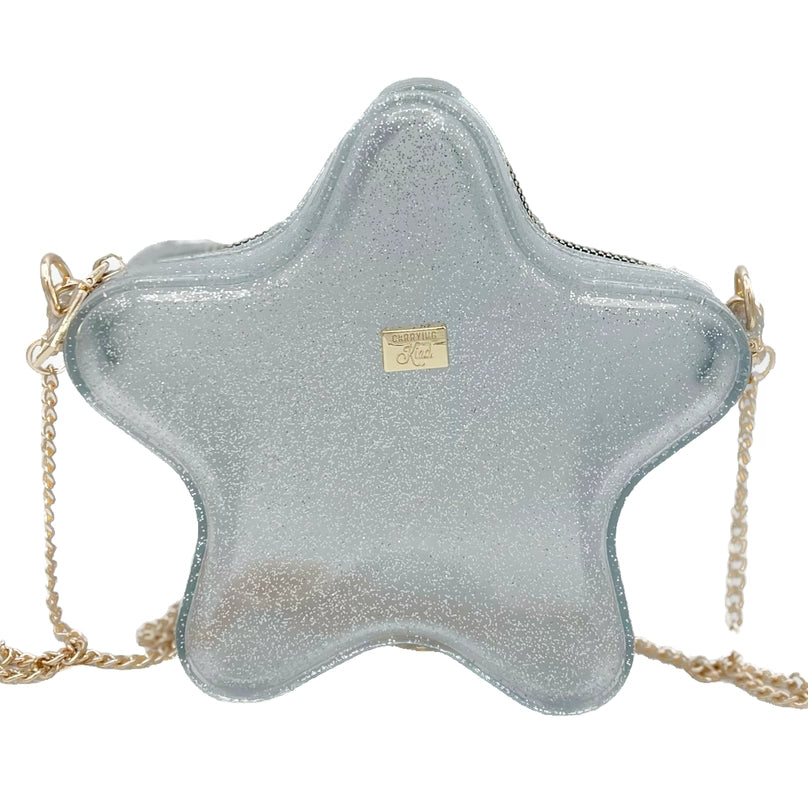 Taylor Silver Star Sparkle Jelly Purse