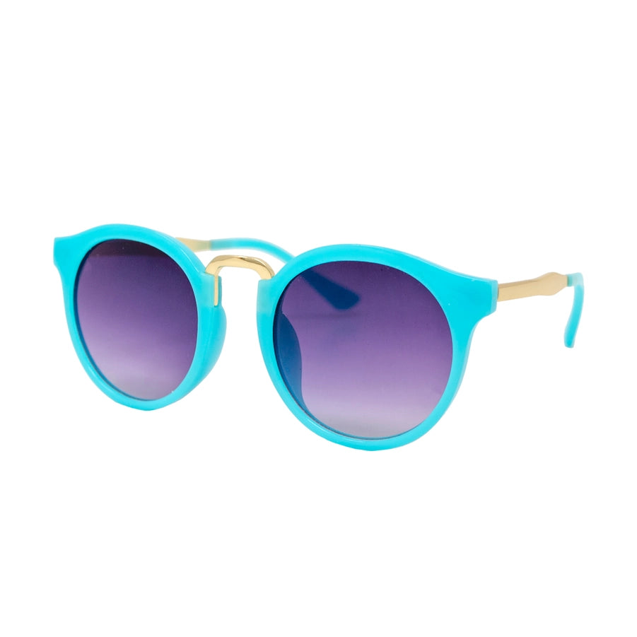 Teal Retro Cat Sunglasses