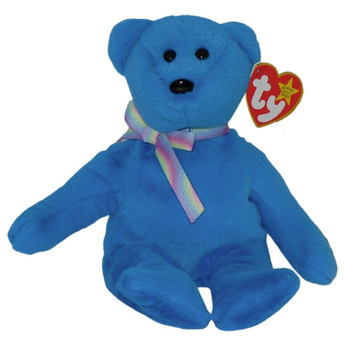 Beanie Belly Teddy Blue Bear Small