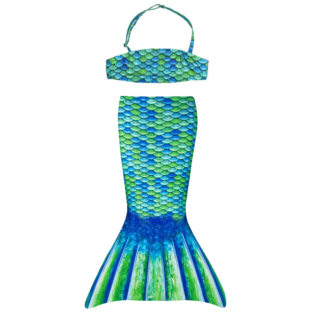 Toddler Mermaid Set Aussie Green Size 3