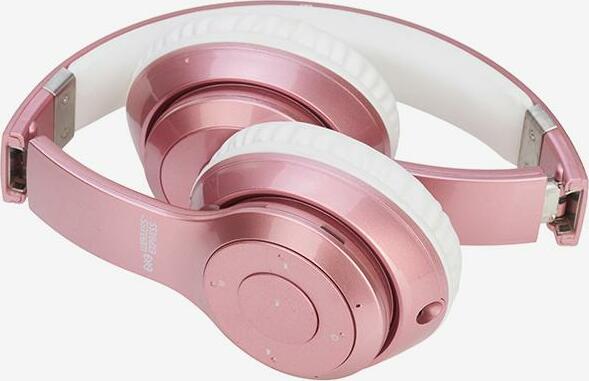 Stereo Bluetooth Head Phones Rose Gold