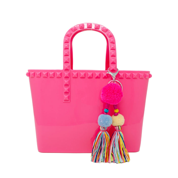 Hot Pink Tiny Jelly Tote Bag