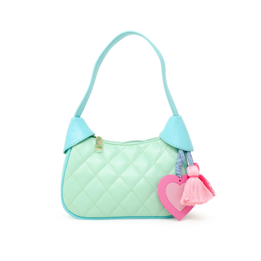 Aqua Kids Quilted Shoulder Bag