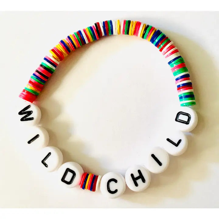 Wild Child Vinyl Bead Bracelet